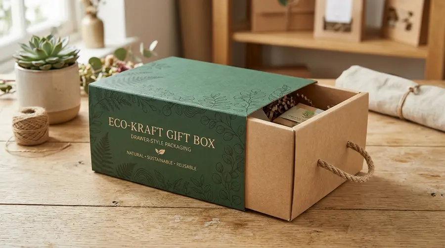 Custom eco kraft boxes printed by ECO Packaging Masters