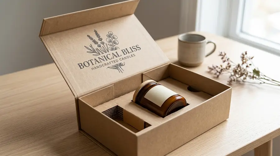 unique candle packaging box