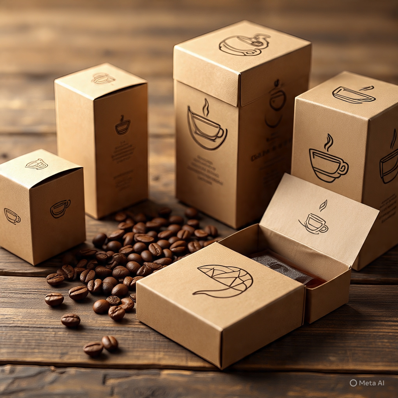 coffe and tea boxes